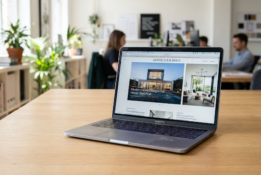 Premium website design mockup